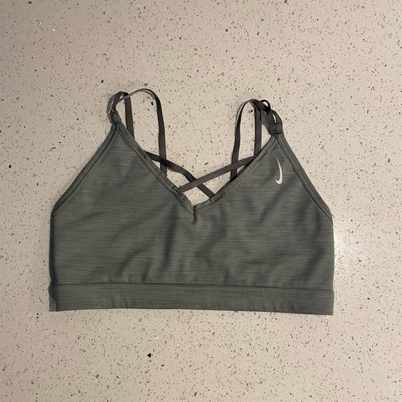 Nike Gray Sports Bra - Picture 1 of 4
